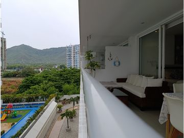APARTAMENTO CON VISTA AL MAR EN VENTA - BELLO HORIZONTE, SANTA MARTA