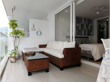 APARTAMENTO CON VISTA AL MAR EN VENTA - BELLO HORIZONTE, SANTA MARTA