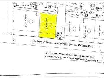 Terreno comercial sobre Ruta 4