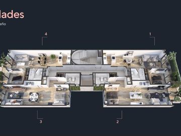 Departamento monoambiente en venta en Palermo Hollygood