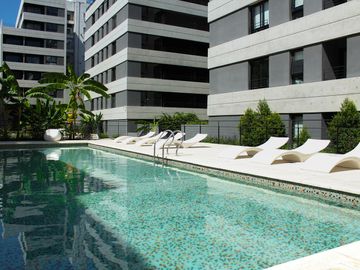 Dos ambientes con gran patio en Caballito