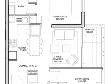 2 DOR Y 2 BAÑOS Y ESTACIONAMIENTO METRO MIRADOR