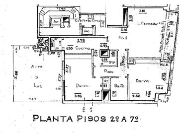 Piso alto - 3 Amb. con balcón al frente - 98 m²