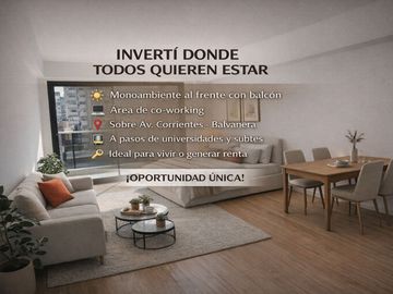 DEPARTAMENTO MONOAMBIENTE VENTA BALVANERA FRENTE
