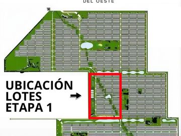 Venta lote 300m2 Reserva del Oeste Ruta 6