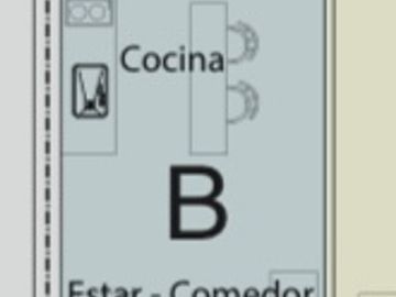 Departamento Monoambiente balcon al frente