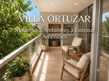 DEPARTAMENTO VENTA 3 AMB VILLA ORTUZAR A ESTRENAR
