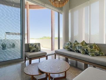 Departamento en venta amueblado, equipado frente a la playa, Telchac Puerto