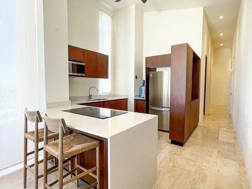 Departamento en venta amueblado, equipado frente a la playa, Telchac Puerto