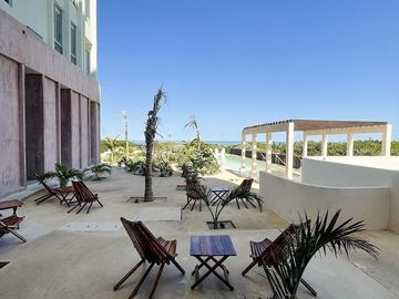 Departamento en venta amueblado, equipado frente a la playa, Telchac Puerto