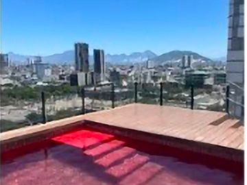 Departamento amueblado en venta en torre en barrio antiguo en centro Monterrey