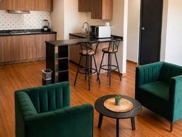 Departamento amueblado en venta en torre en barrio antiguo en centro Monterrey