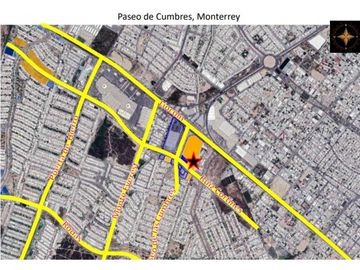 TERRENO RENTA  AV PASEO DE CUMBRES LINCOLN Y RUIZ C  2000  M 2
