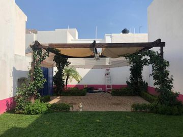 casa en renta Fracc. Punta del Este, jardín grande