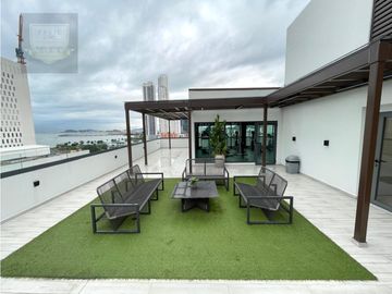 ALQUILER DE APARTAMENTO DECORADO EN PH ALEXA, BELLA VISTA (MC)