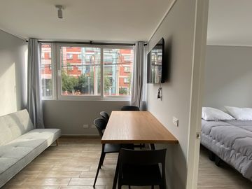 ARRIENDO 1D FULL AMOBLADO JUNTO AL PARQUE OHIGGINS