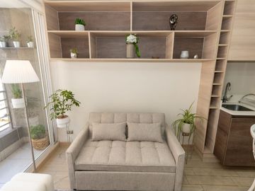DEPARTAMENTO 1D1B EN VENTA A PASOS METRO SANTA LUCÍA, 34 M2