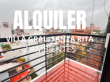 Alquiler 2 amb con balcon al frente