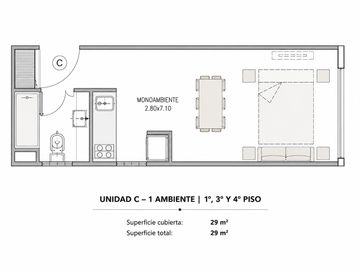 Departamento en Palermo