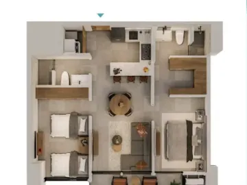 Departamento en venta en Bosques del Poniente en Santa Catarina