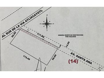TERRENO EN RENTA LATERAL ATLIXCYOTL PUEBLA