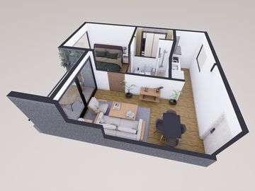 Departamento en Venta en Caseros. 2 Amb. Full Amenities