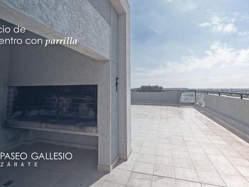 Departamento 2 dormitorios. Con balcón. A Estrenar. Edificio Paseo Gallesio, Zárate Centro