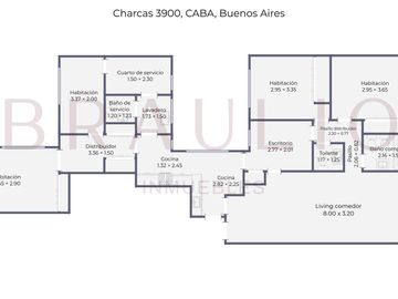 Departamento de 5 ambientes con escritorio y dependencia en Venta en Palermo, Ideal Consultorios