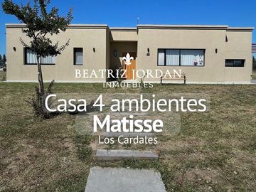 CASA 4 AMBIENTES EN VENTA, BARRIO PRIVADO MATISSE, LOS CARDALES