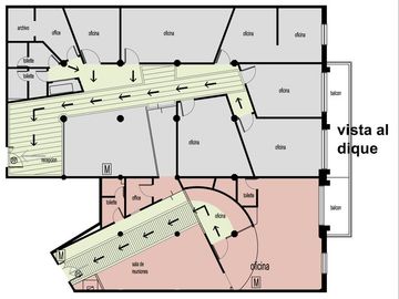 Oficina 335m2 al Dique Puerto Madero