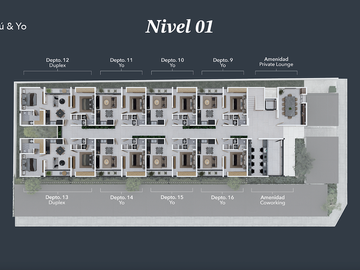 Departamento(Duplex Garden) en Venta en Tu y Yo, Temozón Norte