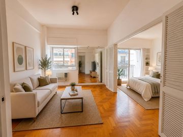 Alquiler Depto 2 ambientes - Peña y Junin - 7 piso -  Frente - Mucha luz - Balcón - Recoleta