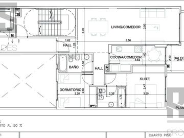 Departamento 3 ambientes con cohera fija cubierta Edificio Exclusivo Zona Premium de Palermo