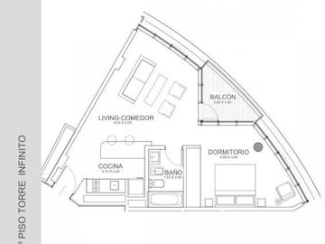 Venta departamento en pozo, 2 ambientes, Buenavista, San Fernando
