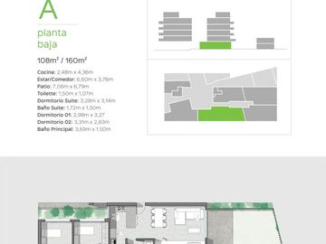 Venta/Financiacion Departamento 3 Dormitorios Balcon Amenities. Pichincha