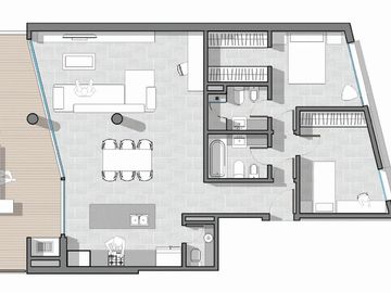 Venta/Financiacion Departamento 3 Dormitorios Balcon Amenities. Pichincha