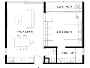 Departamento en Villa Crespo
