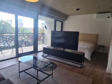 1 ambiente grande dividido se alquila con muebles - El valor no incluye gastos !