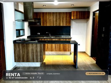 Renta Depa 92m2 terraza Vertice Juriquilla 16,000