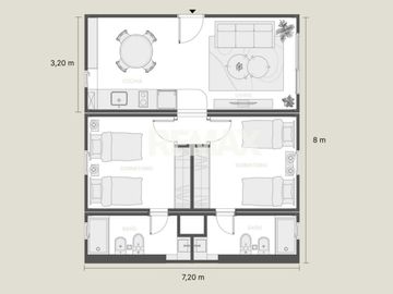 VENTA Departamento EN POZO 2 dorm Añelo, Cuarzo II