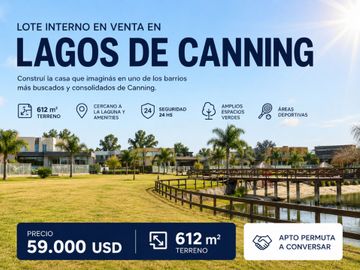 LOTE INTERNO EN VENTA EN LAGOS DE CANNING