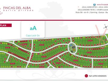 LOTE EN VENTA FINCAS DEL ALBA CANNING FINANCIADO