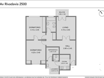 DEPARTAMENTO 3 AMB CON DEPENDENCIA BALVANERA