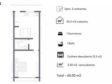 VENTA 2 AMBIENTES PILAR EN POZO