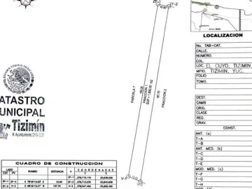 Terreno en venta en El Cuyo, Tizimín, Yucatán
