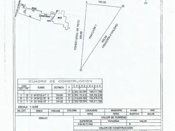 Terreno en venta en Tetiz, Tetiz, Yucatán