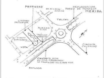 Terreno en venta en Prolongación Montejo, Mérida, Yucatán