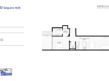 Departamento en venta 4 amb, baño en suite, lavadero y balcón en Palermo
