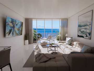Venta Departamento Progreso en malecon vista lateral al mar