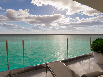 Venta Departamento Progreso en malecon vista lateral al mar